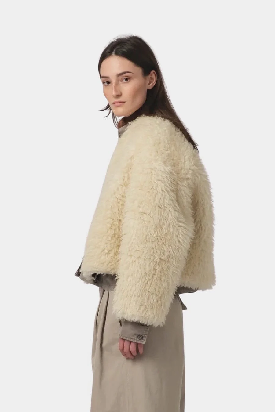 Shetland Jacket Alaska Fluff, Ecru - Image 5