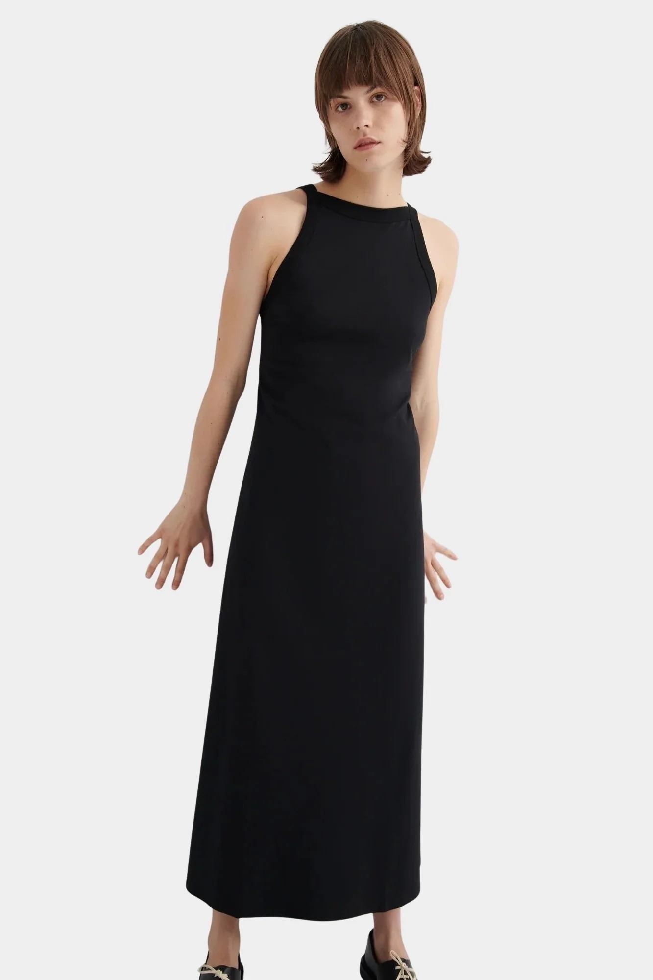 Low Back Dress, Black - Image 3