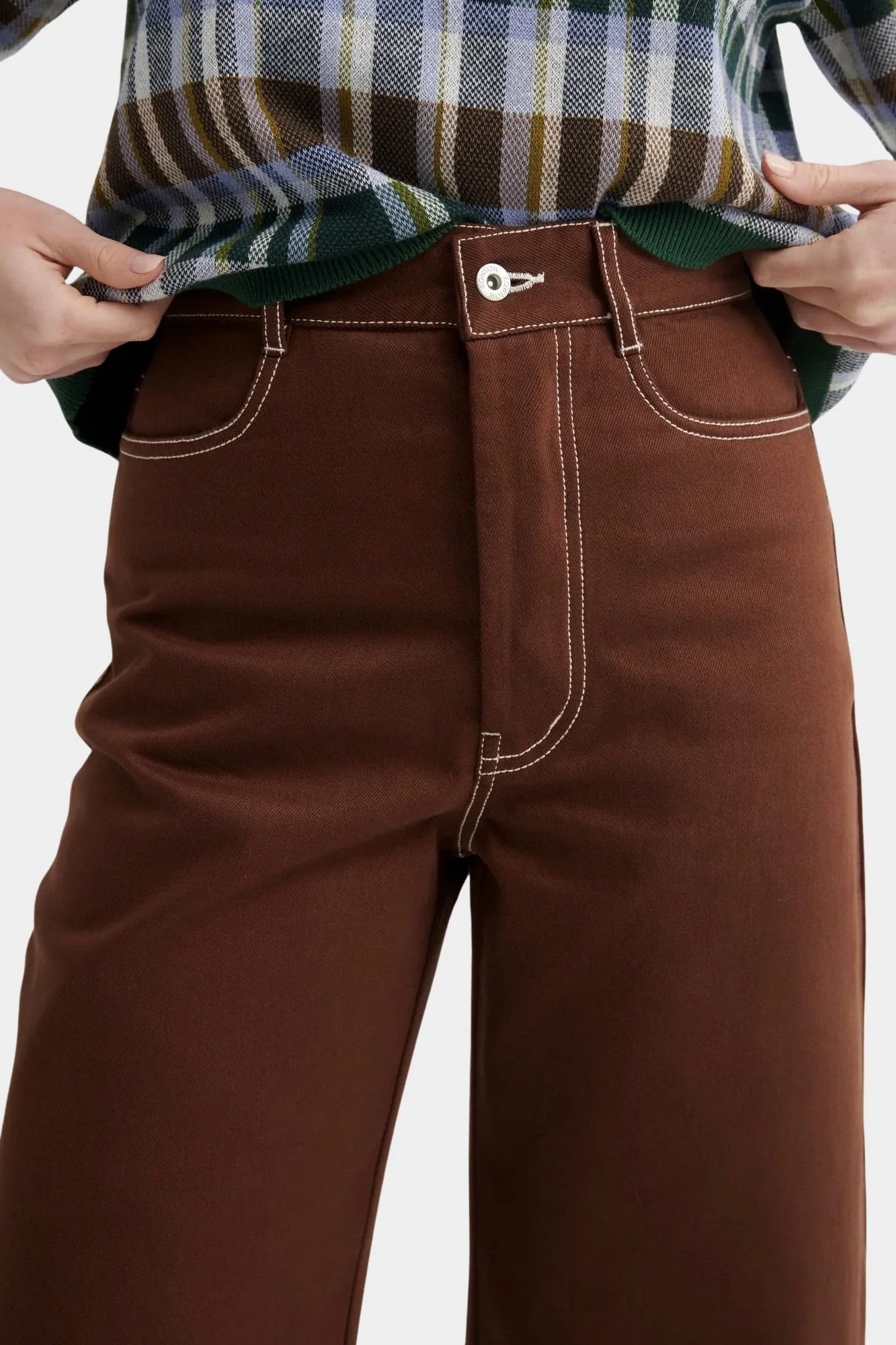 Unity Jeans, Brown Denim - Image 3