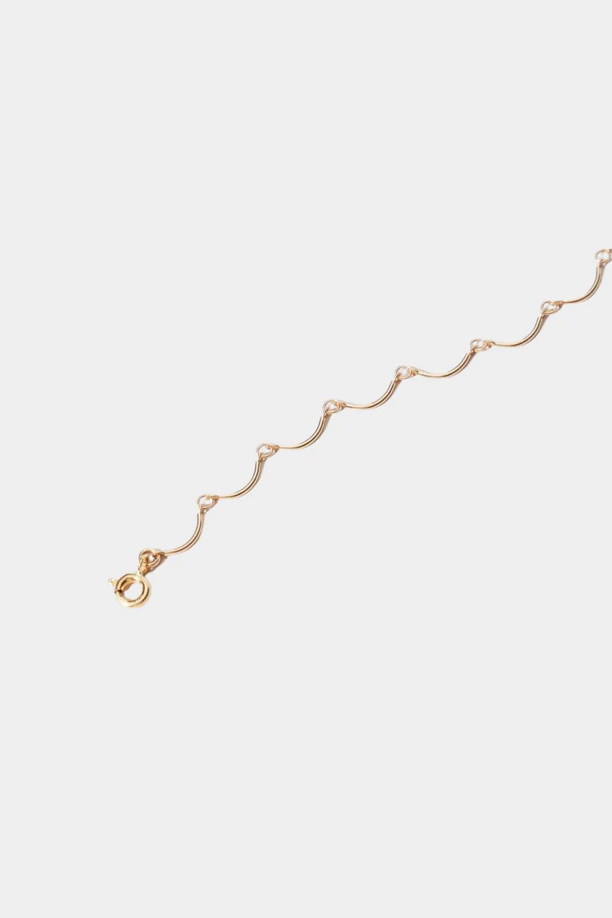 Scallop Necklace, Gold - Image 3