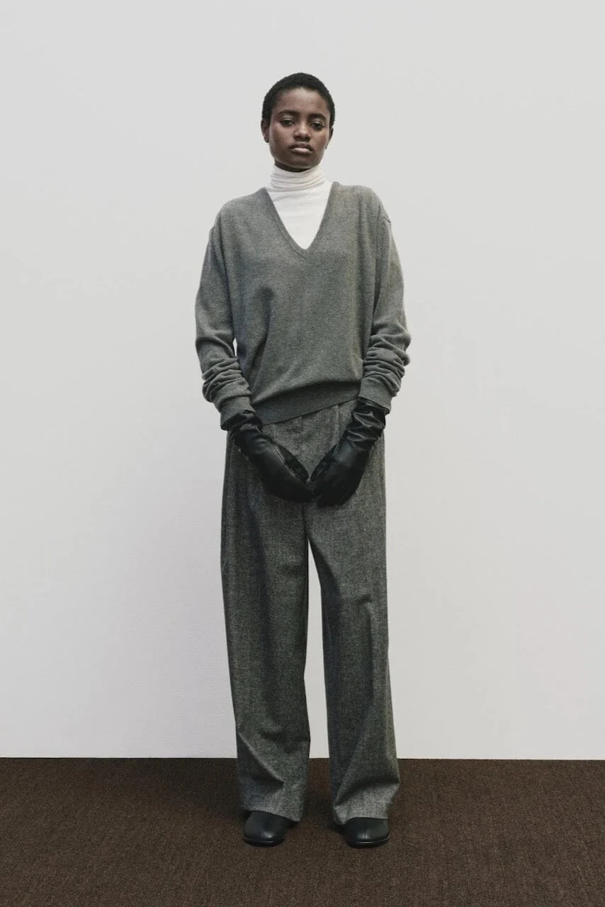 Roll Neck Jersey Top, White - Image 5