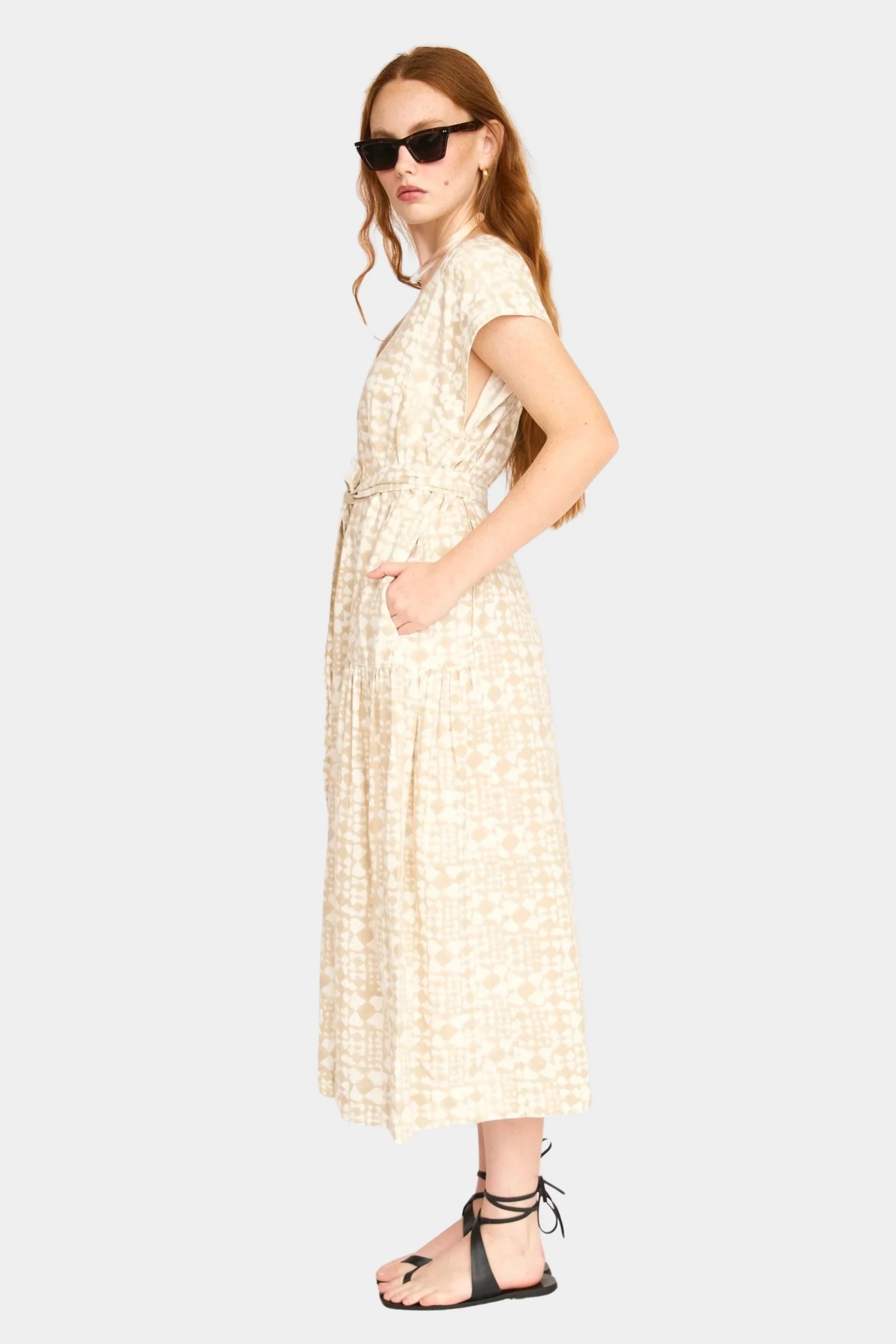 Oaxaca Dress, Sandcastle - Image 4