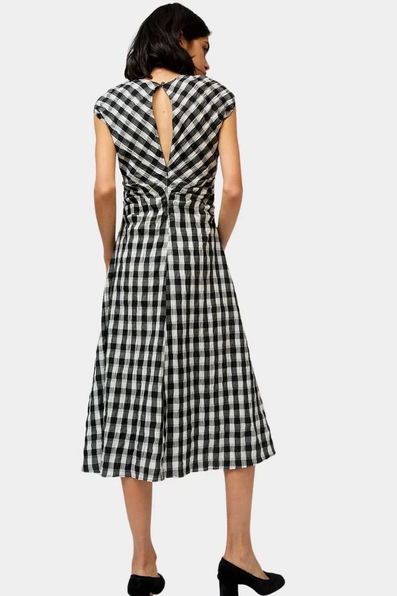 Rochelle Dress, Black And White Gingham - Image 6