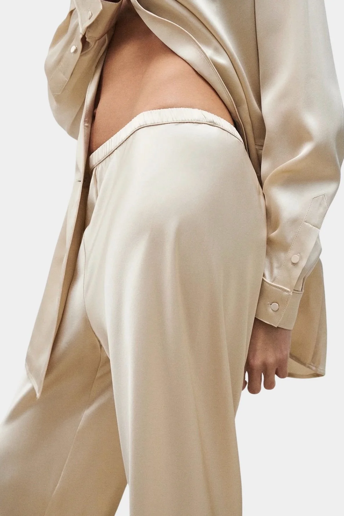 Bias Cut Pants, Hazelnut - Image 3